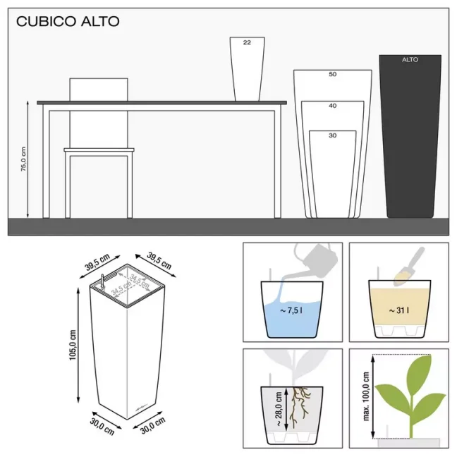 Cubico Alto Premium - Barva: Silver Premium / stříbrná metalická