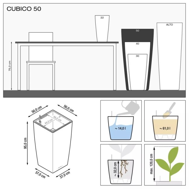 Cubico Premium 50 - Barva: Silver Premium / stříbrná metalická
