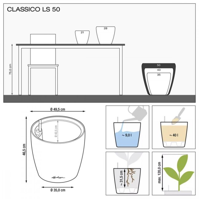Classico LS Premium 50 - Barva: Taupe Premium / kapučíno lesklá