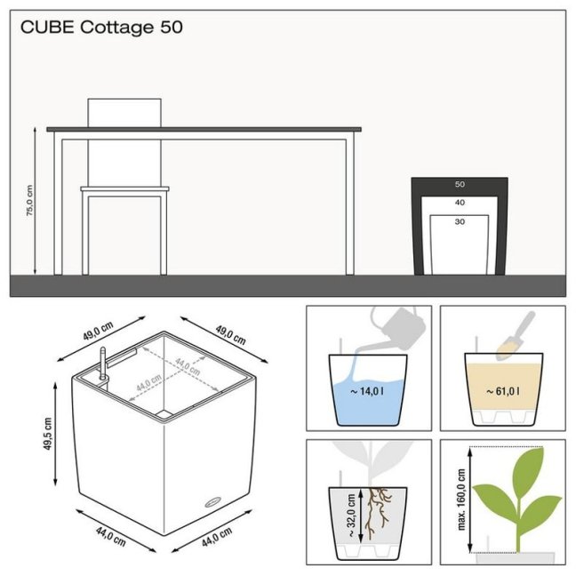 Cube Cottage 50 - Barva: Mokka Cottage / hnědá matná