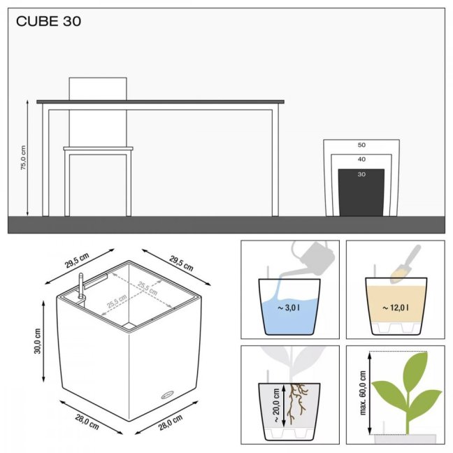 Cube Premium 30 - Barva: Antracit Premium / šedá metalická