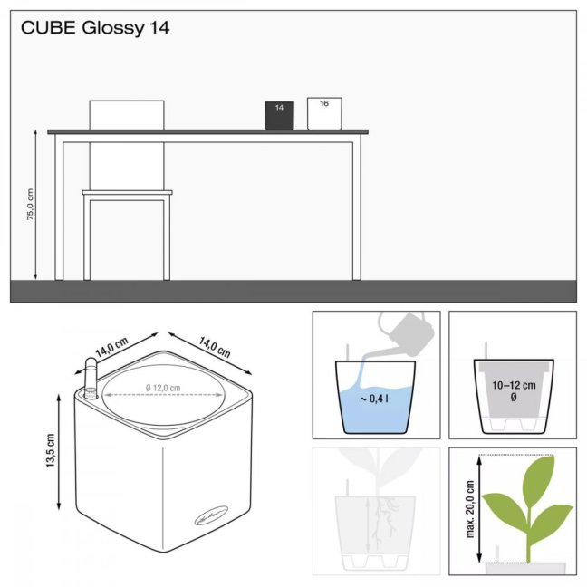 Cube Premium 14 - Barva: Antracit Premium / šedá lesklá