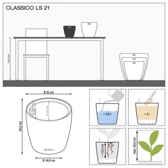 Classico LS Premium 21 - Barva: Antracit Premium / šedá metalická