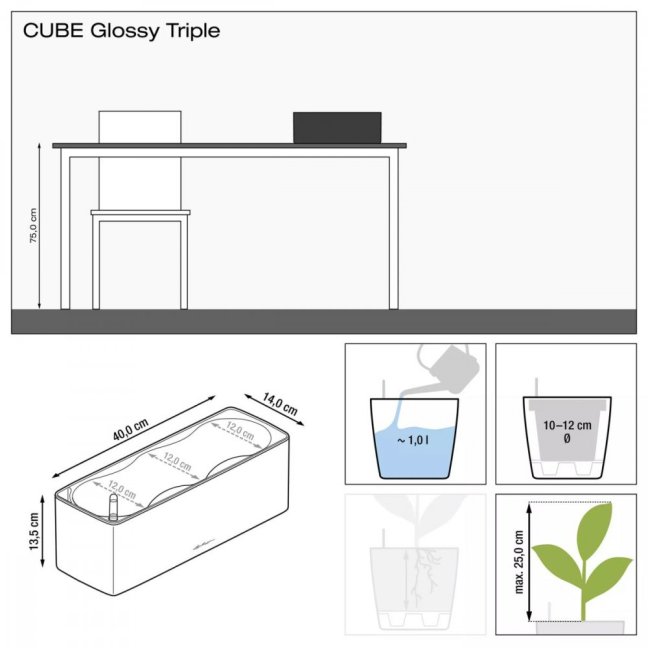 Cube Premium Triple - Barva: Scarlet Premium / červená lesklá